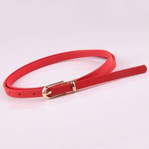 Vrouwen Slim Dunne Jurk Riem Lederen Riem Gesp Zwart Wit Blauw Skinny Vrouwelijke Riem Tailleband