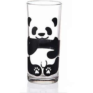 Leuke Panda Glas Melk Cup Creatieve Loodvrij Office Water Cup Paar Cup Ontbijt Cup Zonder Deksel Schattige Dier glas Mok