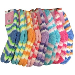 Winter Koraal Fluwelen Warme Kinderen Sokken Snoep Kleur Sokken Voor Meisjes Jongens Sokken 0-3 Jaar Baby sokken 5 Paren/partij