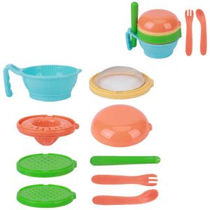 Baby Aardappelstamper Multipurpose Babyvoeding Maker Set Draagbare Babyvoeding Groenten Fruit Rijker Grinder Gereedschap