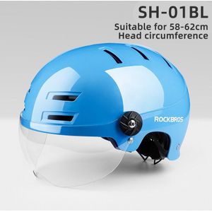 Rockbros Rijden Fiets Helm Met Bril Reed Veiligheid Elektrische Fiets Helm Fietsen Motorhelm