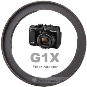 Aluminium FA-DC58C Lens Filter Adapter Past voor Canon PowerShot G1X Camera Reinstall 58mm UV filter & zonnekap
