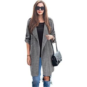 Trenchcoat Vrouwen Grote Omvang Vet Mm Lente En Herfst Jas Mid-Lengte Mode Slanke