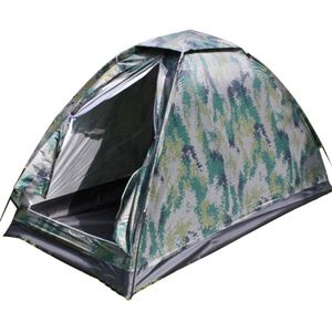 Outdoor Camouflage Tent Strand Tent Kamperen Tent Voor 1 Persoon Enkele Laag Polyester Waterdicht Tenten Draagtas