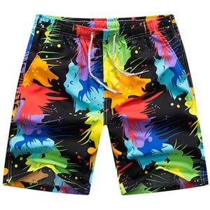 Multicolor Zwemmen Strand Shorts Kleurrijke Quick Dry heren Surf Board Shorts Willekeurige Broek Elastische Broek Riem Badmode Shorts 0F #