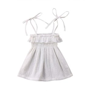 Baby Peuter Kinderen Babys Meisjes Kleding Zomer Mouwloze Halter Tutu Party Beach Pageant Jurken Kid Baby Meisje Kleding