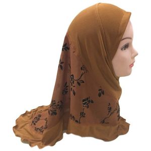Moslim Kids Meisjes Hijab Hoed Een Stuk Amira Islamitische Instant Klaar Te Dragen Hijaabs Hoofddoek Tulband Caps Sjaal Wrap gebed