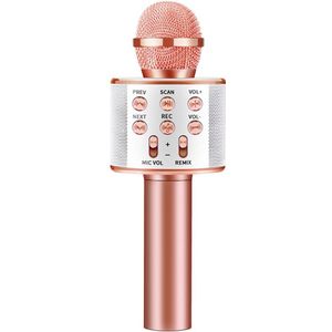 WS858 Handheld Stereo Geluid Bluetooth Karaoke Condensator Draadloze Microfoon