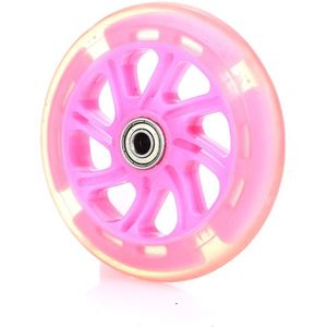 Draagbare Longboard Scooter Winkelwagen Pu 2 Kleur Enkele Kromtrekken Slide Katrol Wiel Wielen Scooter Skateboard Wiel