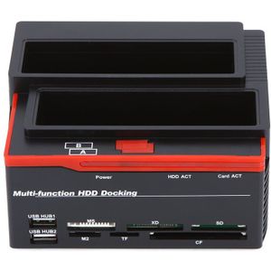 Multifunctionele 2.5/3.5 "SATA IDE HDD Docking Station Clone USB 2.0 HUB