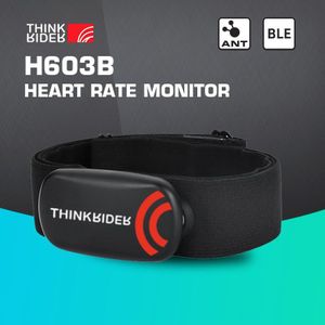Thinkrider Hartslagmeter Borstband Ant + Ble 4.0 Fitness Sensor Compatibel Riem Wahoo Polar Garmin Aangesloten Cycl