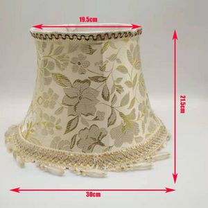 E27 DIA 30cm lampenkappen voor tafellampen golden printing stof ronde lampenkap moderne lamp cover voor tafel lampen