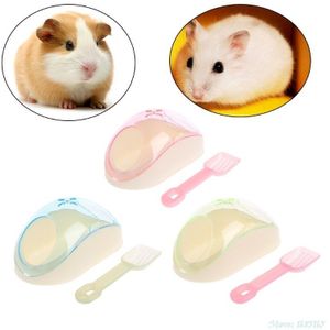 Huisdier Bad Levert Hamster Muizen Rat Plastic Badkamer Kooi Doos Speelgoed Wc Met Zand Schop