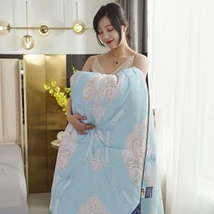 FAMCX GJILY - Moerbei Zijde - Gewatteerde Bed Dekbed - Lichtgewicht - Voor Alle Seizoen