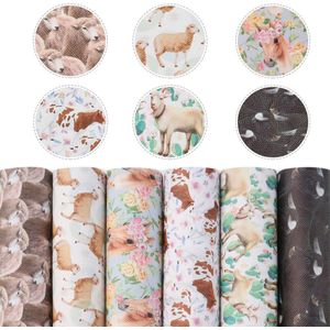 20*34Cm Animal Gedrukt Diverse Faux Lederen Set, Diy Handgemaakte Materiaal, maken Thuis Textiel Oorbellen Haarelastiekjes, 1Yc10607