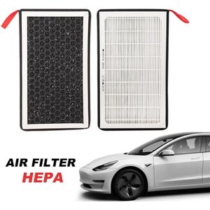 Luchtfilter Hepa Cleaner Filter Vervanging Cabine Filter 2 Stuks Voor Tesla Model 3 Auto Accessoris Filter Set