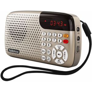 Mini Versie Card Speaker Led Display Draagbare Speaker Tone Usb &amp; Tf Radio Ochtend Oefening Zingen Machine Voor Ouderen