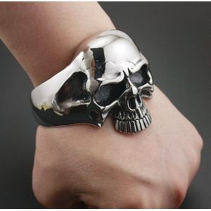 Mannen Rvs Enorme Heavy Skull Mannen Motorfiets Rocker Punk Armband Armband