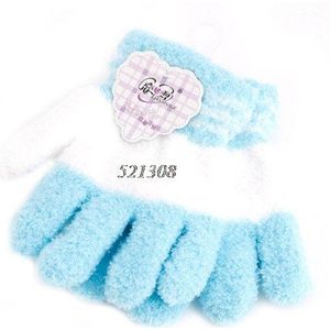 Leuke Baby Baby Kid Volledige Vinger Warme Winter Handschoenen Peuter Knit Rainbow Wanten