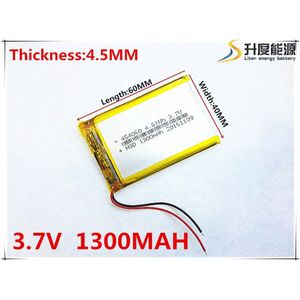 3.7 V 1300 mAh 454060 Lithium Polymeer Li-Po li ion Oplaadbare Batterij cellen Voor Mp3 MP4 MP5 GPS PSP mobiele bluetooth