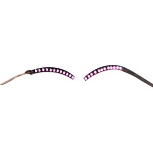 Unisex Led Light Up Waterdicht Valse Wimpers Halloween Creatieve Handgemaakte Ooglid Lichtgevende Wimpers Voor Party Make-Up