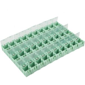 50 Stuks Smt Smd Elektronische Component Container Opbergdozen Elektronische Componenten Zelfsluitende Gesp Dozen Mini Opslag Kit