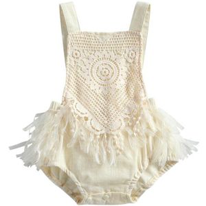 Baby Meisje Bodysuit Prinses Pasgeboren Baby Kleding Voor 0-2Y Meisjes Kant Gehaakte Mouwloze Jumpsuit Kids Baby Outfits Kleding