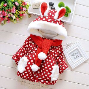 winter baby katoen gevoerde kleding kerstmis uitloper jacket parka voor pasgeboren baby baby meisjes kleding bovenkleding jassen