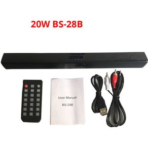 Grote Power 20W Draagbare Draadloze HIFI Bluetooth Speaker Stereo Bass Soundbar TF FM USB Subwoofer Kolom voor Computer TV telefoon