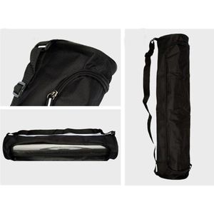Polyester Opvouwbare Yoga Mat Tas Waterdichte Opslag Side Opening Zip Pocket Zwarte Draagbare Multifunctionele Zakken
