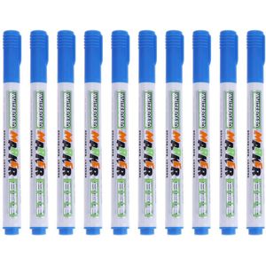 10Pcs Sneldrogende Uitwisbare Whiteboard Pen Diy Marker Pen Voor Kinderen Tekenen