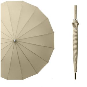 Lange Handvat Grote Paraplu Regen Vrouwen Mannen Zwarte Golf Paraplu 16K Winddicht Sterke Stok Paraplu Paraguas Ideeën