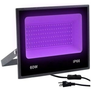 Uv Led Schijnwerper 30W 60W Ultra Violet Led Zwart Licht Met Aan/Uit Schakelaar AC85-265V IP66 Waterdicht dj Disco Party Stage Light