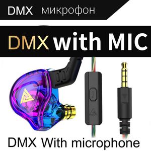 QKZ AK6 DMX In Ear Earphones HIFI Bass Earbuds Headphones Game Sport Monitor Noice Cancelling Common Headset EDS EDX ZST MT1