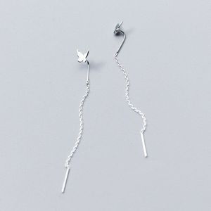 La Monada Bungelende Opknoping Oorbellen Voor Vrouwen Zilver 925 Vrouw Vlinder Lange Koreaanse Oorbellen Minimalistische Vrouwelijke Sieraden