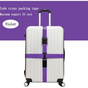 Bagage Riem Kruis Riem Travel Accessoires Verpakking Verstelbare Koffer Nylon 3 Cijfers Wachtwoord Lock Gesp Bagage Riemen