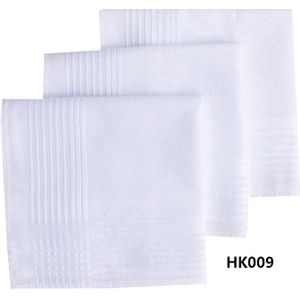 BAIYIXIN Katoen Zakdoeken, 6 Pack 100% Puur Katoen Wit Pochet Zakdoeken/Pocket Zakdoek Voor (Geen. HAKSB006)