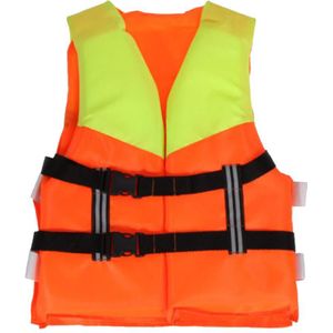 Mounchain Kids Orange Foam Water Sport Reddingsvest Vest Voor Overstroming Water Zwemmen Roeien Skiën 4-10 Jaar Oud kinderen 34Cm
