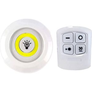 Dimbare LED Onder Kast Nachtlampje met Afstandsbediening Batterij Operated LED Kasten Verlichting voor Garderobe Badkamer verlichting