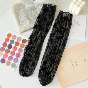 1 Paar Vrouwen Ruche Visnet Enkel Transparante Sokken Dame Zomer Sexy Bloemen Mesh Kant Vis Netto Korte Sokken Mesh Kousen