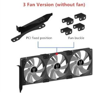 Diy Videokaart Metgezel Pci Beetje Fan Cooling Beugel Ondersteuning 9Cm 12Cm Fan Videokaart Cooling Beugel
