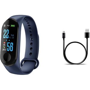 M3 Stappenteller Running Sport Polsband Tracker Stap M3Plus Hartslagmeter Counter Walking Fitness Pols Band Horloge Armband