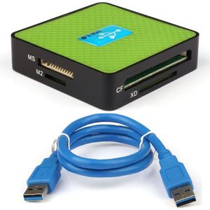 Groene All-In-1 Compact Flash Multi Kaartlezer USB 3.0 CF Adapter Micro SD MS SD **