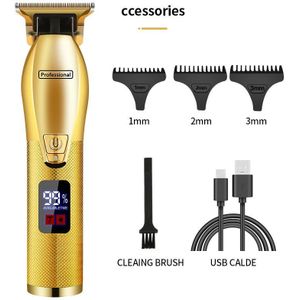 Beroep Tondeuse Baard Trimmer Voor Mannen Elektrische Mannen Scheerapparaat Lcd 0Mm Haar Knippen Trimmer Machine Laste Scheermes