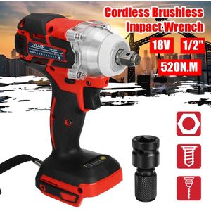 18V 520N. M. Li-Ion Accudraaislagmoeraanzetter Driver 1/2 ''Elektrische Sleutel Vervanging Voor Makita Batterij