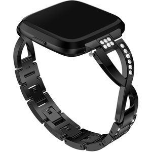 Horloge Band Voor Fitbit Versa Armband Wrist Band Smart Accessoires 125mm-190mm Elegante Luxe Vervangende horloge band correa riem