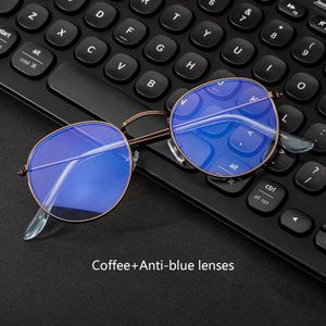 Vrouwen Glazen Anti-Blauw Computer Games Transparante Lens Bril Mannen Anti-Glare Bril Frame Dames Ronde transparante Lens G