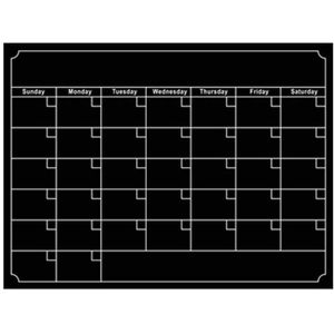 Umitive 1pcs Magnetische Droge Wissen Koelkast Kalender Wit Zwart Board Memo Lijst Te Doen Lijst Maandelijkse Dagelijkse Planner Organizer