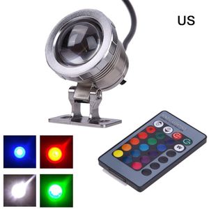 10W Led Schijnwerpers Onderwater Spot Lampen Waterdichte Outdoor Rgb Licht Met Afstandsbediening Voor Zwembad Fonteinen Vijver