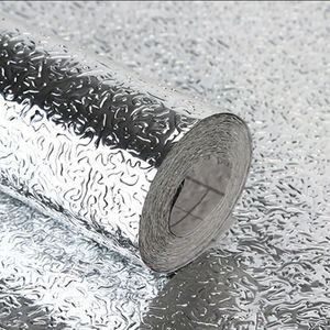40x10 0/200 Cm Keuken Stickers Waterdichte Olie-Proof Aluminiumfolie Fornuis Kast Zelfklevende Diy behang Muursticker